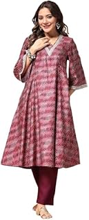 Women Viscose Rayon Fabric Pre & Post Pregnancy Kurta Set | Nursing Kurta Set for Easy Breastfeeding for Mothers