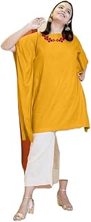 Rayon Cotton Kaftan Kurta for Women l Sizes XS to 8XL l Plus Size l Floral Printed Kurtas l Kaftan Dress l Comfortable & Stylish Casual wear l