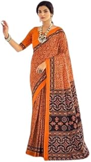 cottonSaree for Women with Rich Pallu & Blouse Piece | elegant cotton printed saree | Perfect for Parties, Weddings & Festivals | Elegant & Lightweight Traditional Saree |