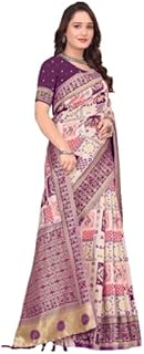 Cotton Silk Regular Fit Modern Sarees for Women with Unstitched Blouse |sarees for women | saree for wedding | cotton silk saree|Silk saree pure silk| saree| Design, 5.5m Length