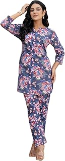 Elegant V-Neck 3/4 Sleeve Kurta & Pant Co-ord Set (S-XXL)