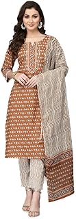 Women Cotton Kurta Set with Dupatta