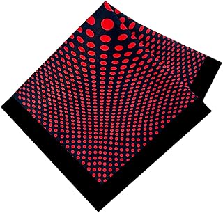 Men's Printed Pocket Square | Micro Fabric | Colour - Navy Blue | Size - 10 x 10 Inches | Premium Finish | Formal Wedding Gift | Superior finishing | Packaged in Folder |