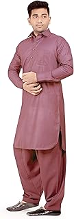 Simple Afghani Style Men's Pathani Suit/Cotton Blend Kurta pyjama set
