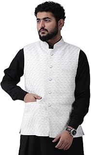 Men's Wedding Nehru Jacket, Traditional Indian Formal Wear