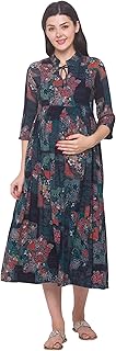 Women's Rayon Relaxed Fit A Line Maternity Wear