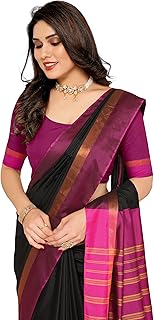 Women Kerala Silk Blend Saree With Blouse Piece_freesize