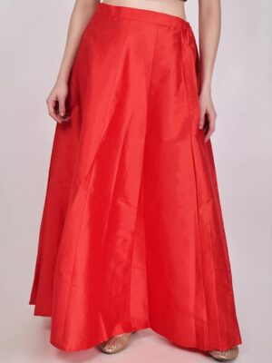 Women Flared Skirt with Semi-Elasticated Waist