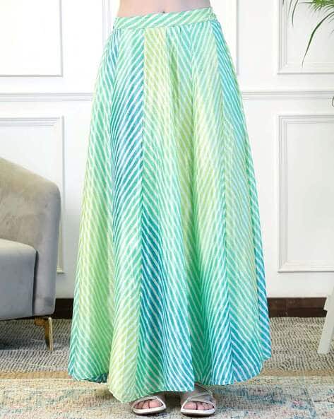 Striped Flared Ghagra