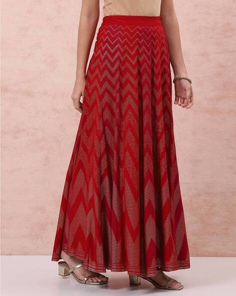 Women Embellished Flared Skirt